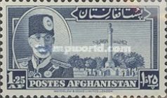 King Mohammed Nadir Shah and Independence Memorial - Optd 34