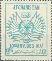 U.N. Emblem and Flags