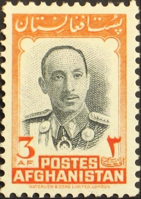 King Mohammed Zahir Shah - Black and Orange (Waterlow)