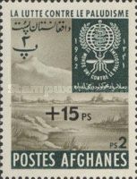 Malaria Eradication Emblem and Swamp
