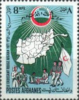 Red Crescent Day - Map, Nurse and Patients