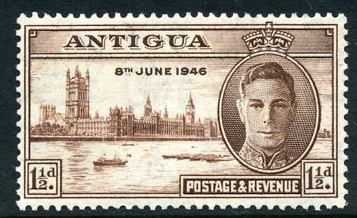 King George VI and Houses of Parliament, London