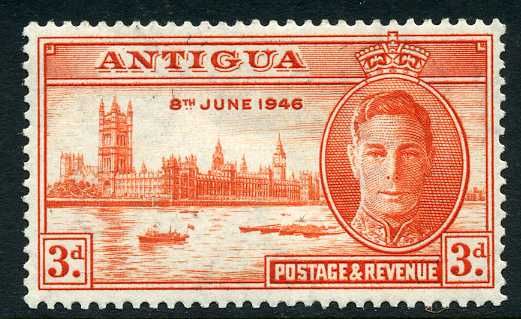 King George VI and Houses of Parliament, London
