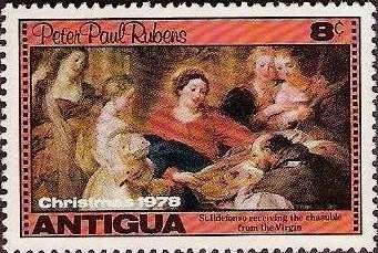 "St. Ildefonso Receiving the Chasuble from the Virgin"