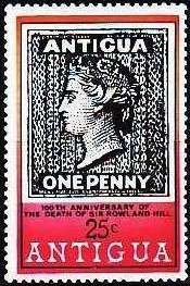 Antigua 1d Stamp of 1863