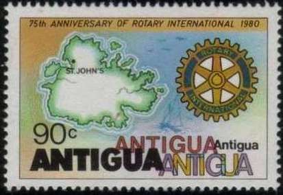 Map of Antigua