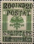 Austrian stamps surcharged & overprinted with vertical bars