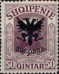 Unissued portrait of Prince zu Wied, overprinted in black