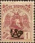 ‭Post horn overprinted in black