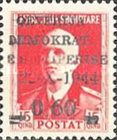 King Victor Emmanuel III surcharged in black