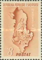 Soldier and Map of Albania