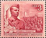 Enver Hoxha during a Speech