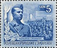 Enver Hoxha during a Speech