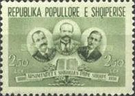 Teachers: Pandeli Sotiri, Petro Nini Luarasi, and Nuci Naci
