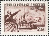 Lenin, Flags and Cruiser "Aurora"