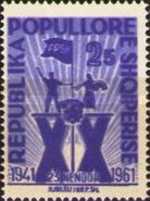 Workers and Peasant Woman with Flag Emblem on XX
