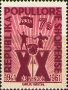 Workers and Peasant Woman with Flag Emblem on XX