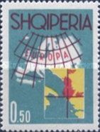 Map of Europe with Albania