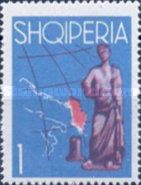 ‭Map of Adriatic Sea and Albania and Roman statue