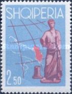 ‭Map of Adriatic Sea and Albania and Roman statue