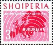 Target over map of Europe, showing Bucharest