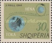 ‭Trajectory of Luna 10, earth & moon