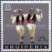 UNESCO Emblem and male folk dancers