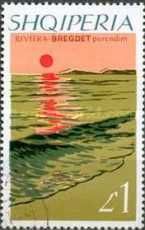 Sunset on Bregdet riviera beach