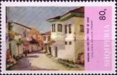 Street in Korçë (1930), by Vangjush Mio