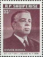 Enver Hoxha, communist leader of Albania