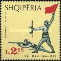 Two Partisans with Guns and Flag
