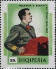 Enver Hoxha at the Lectern