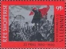 Lenin addressing crowd