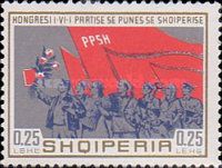 Workers with Flags