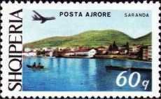 Plane over Sarandë