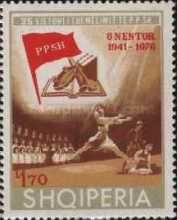 Red Flag, Dancers, Symbols of Science and Art
