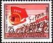 Workers in front of Industrial Plant, Congress Emblem