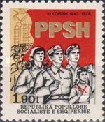 Members of armed forces, civil guards, and Young Pioneers