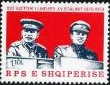 Joseph Stalin and Enver Hoxha