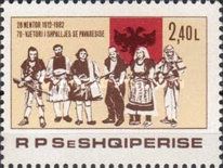Albanian freedom fighters, national flag