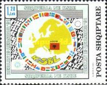 European Map, Albanian Flag