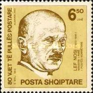 Lef Nosi (1877-1946), politician and 1st Postmaster General