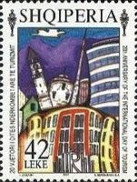 City, modern buildings, Gjirokastër