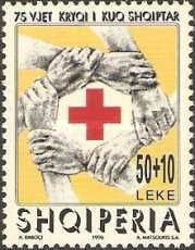 Interlocking hands, Red Cross