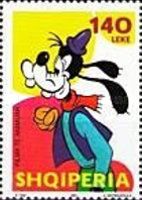 Goofy in a purple waistcoat