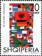 ‭Flags of Albania and other nations