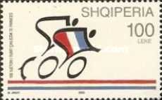 Stylized Cyclists, French Flag