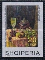 Still Life with Grapes and Pears (1940), by Zef Kolombi