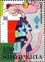 Pink Panther, wearing uniform