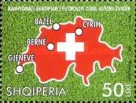 Map and Flag of Switzerland